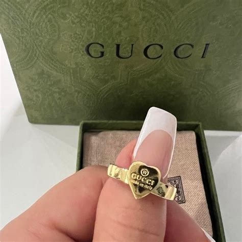 gucci heart ring site poshmark.com|Gucci heart ring for sale.